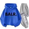 Herbst Warm New York Letter Cool Grafikdruck Kinder Langarm Hoodie + Hose Anzug 2er Set Sweatshirt Junge Mädchen Kind Sportbekleidung
