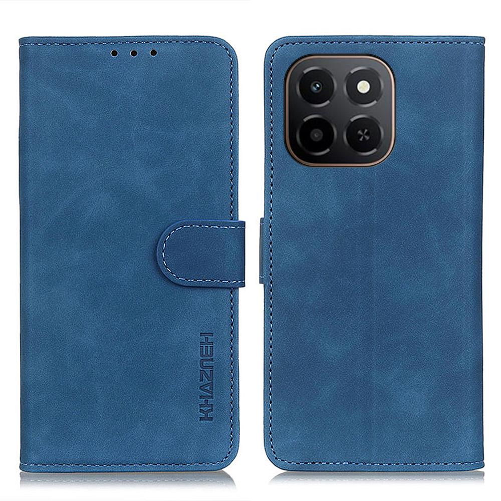 

KHAZNEH Чехол для Honor X6c 4G из ПУ кожи с ретро-текстурой Blue