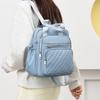 Stylish Oxford Fabric Mini Backpack with Quilted Design – Lightweight & Durable Crossbody Bag for Women