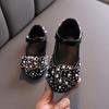 TWINFLAMES Nuove scarpe per bambini con strass di perle, scarpe da principessa per bambine, scarpe per feste e matrimoni