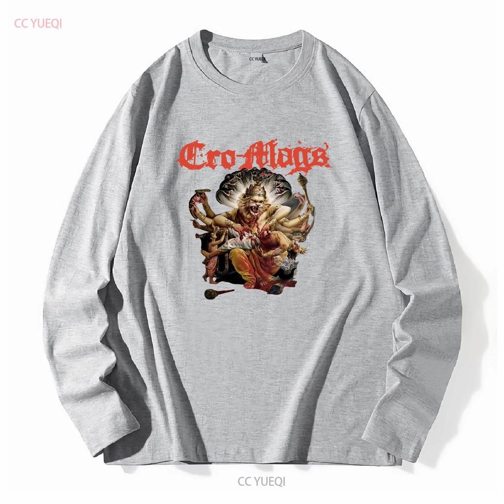 Cro Mags Band Music Black T Shirt Cotton  vintage Washed Slightly homme streetwear fashion Casual Soft Unisex Versatile