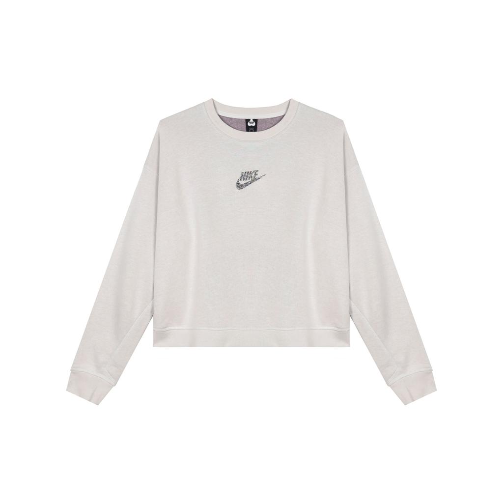 Nike Îmbrăcăminte sport Casual Pulover Crewneck Sweatshirt Femei sweatshirt Gri Argintiu Deschis CU6404-094