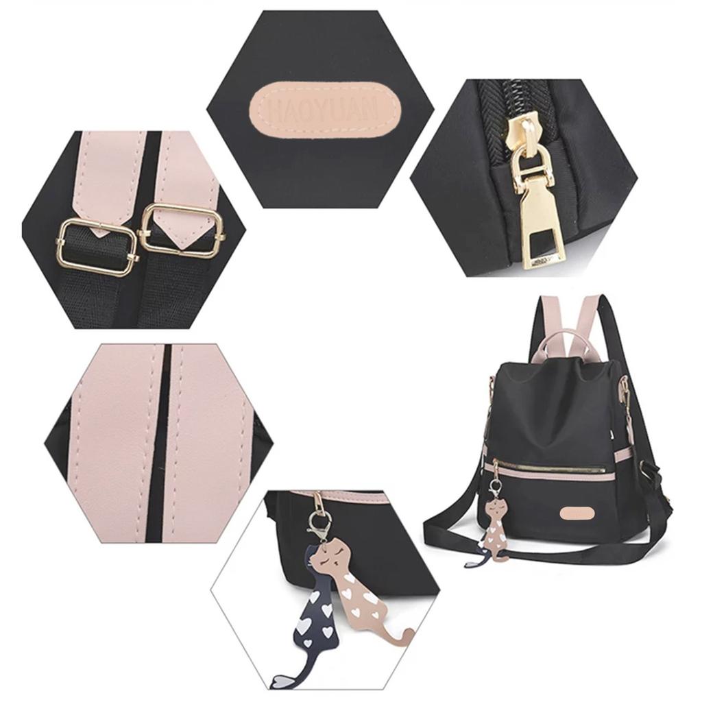 Backpack Women Casual Bag Backpack School Fashion School -Theft Nylon Multifunctional Large Capacity Shoulder Bag For Travel