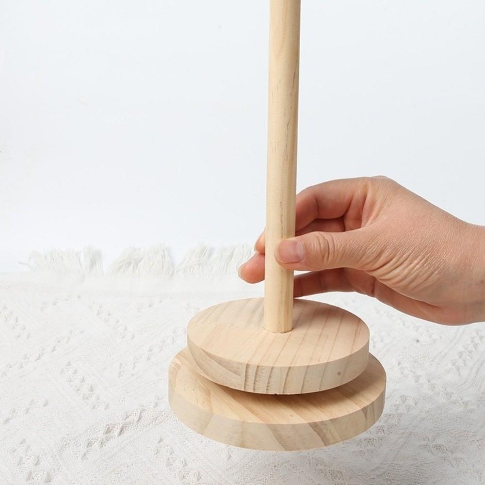 Wooden Wool Yarn Winding Axis Frame Detachable Yarn Holder Winding Machine  Knitting Crochet