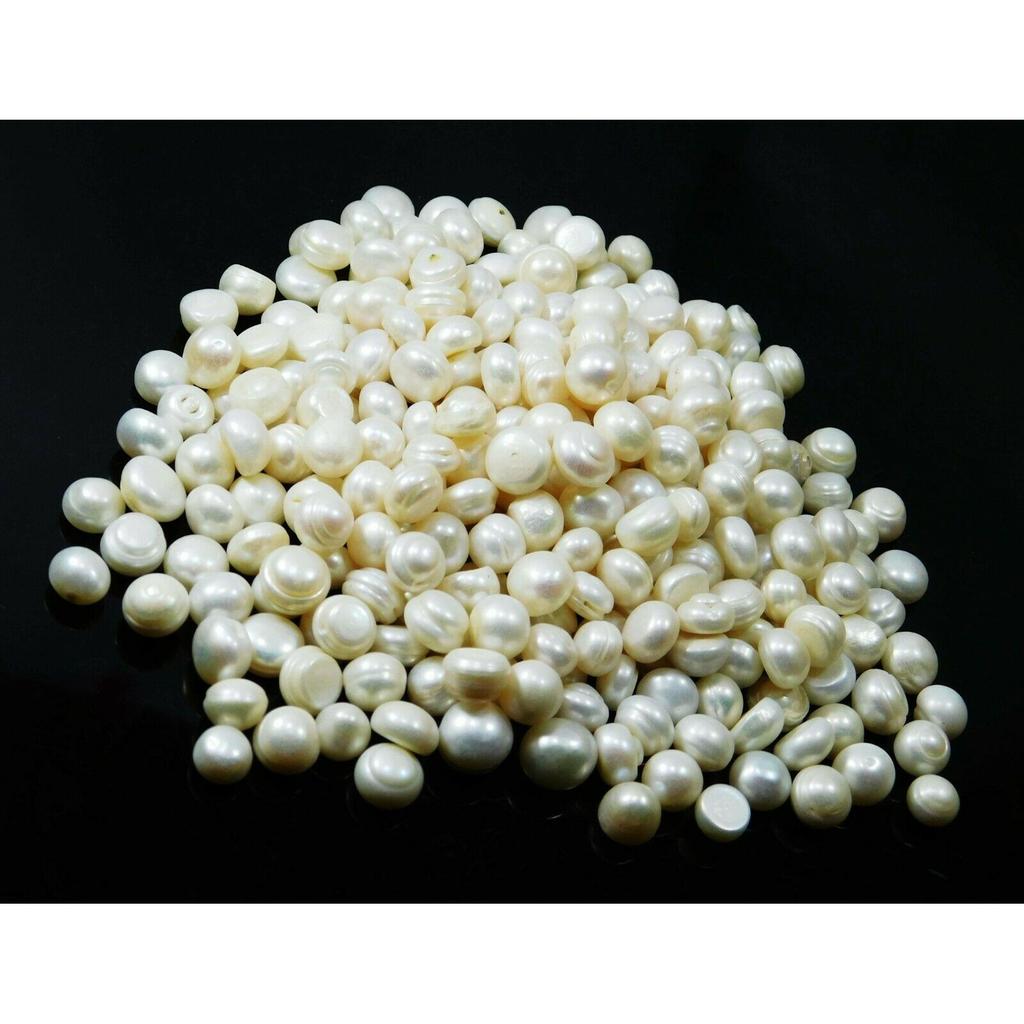 Cabochon Cut Natural White Pearl Lot 555 Carat Loose Gemstone