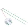 2 Pcs Aluminum Single Point Knitting Needles Pins Straight DIY Weaving Tool
