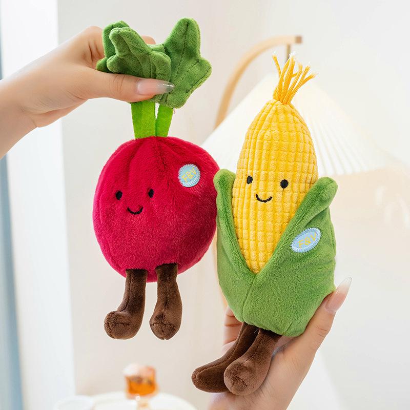 Simulation Ecological Vegetable Plush Toy Amusement Park Props Ornament Eggplant Lotus Root Children's Doll Doll