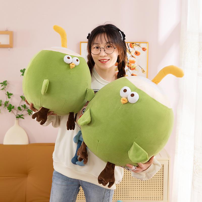 Chicken Cuter Coconut Plush Toy Creative Fruits Chick Pillow Doll Cotton Pp