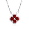 Four Leaf Clover Necklace Women Olive Crystal Fashion Collarbone Chain
