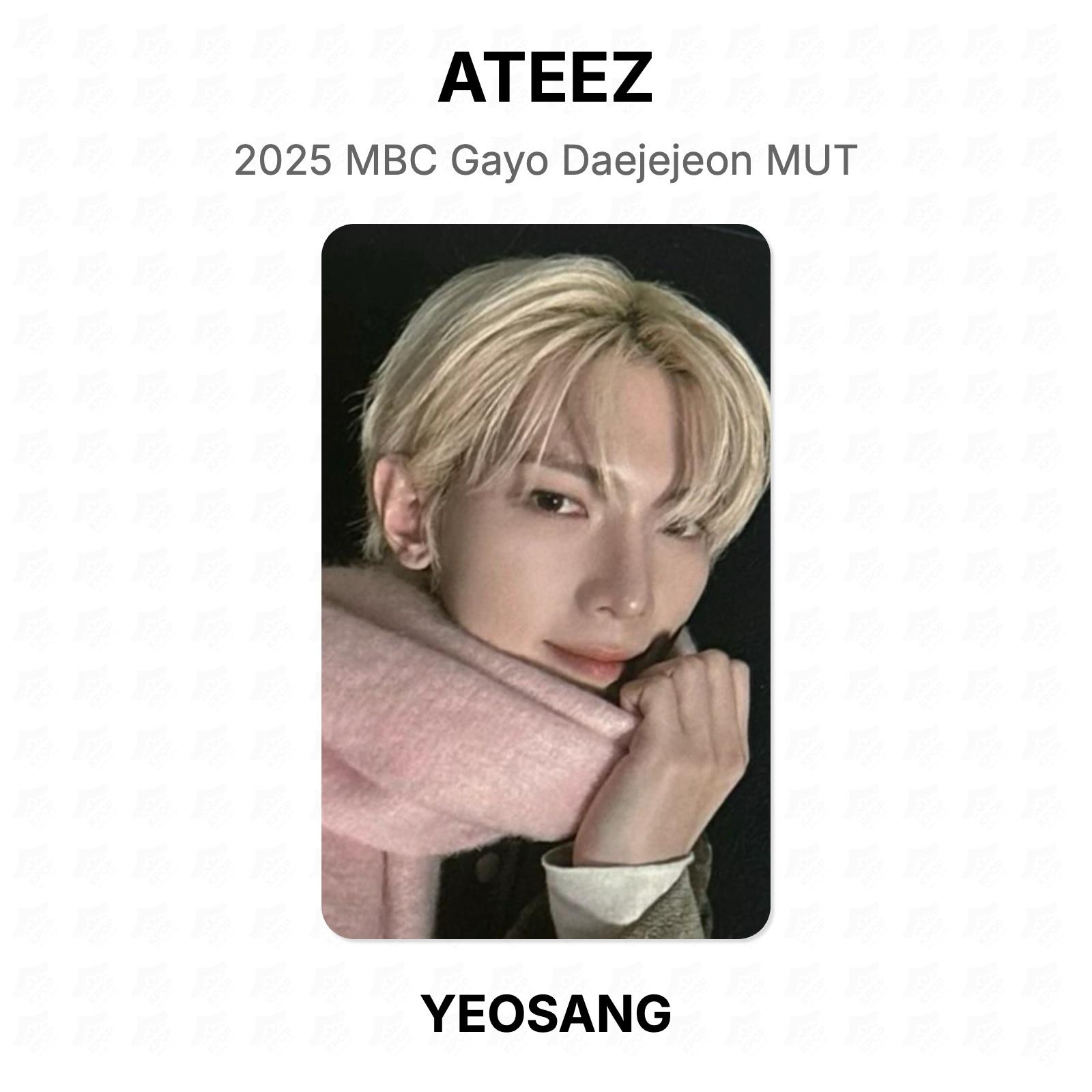 ATEEZ 2025 MBC Gayo Daejejeon MUT Official Photocard YEOSANG