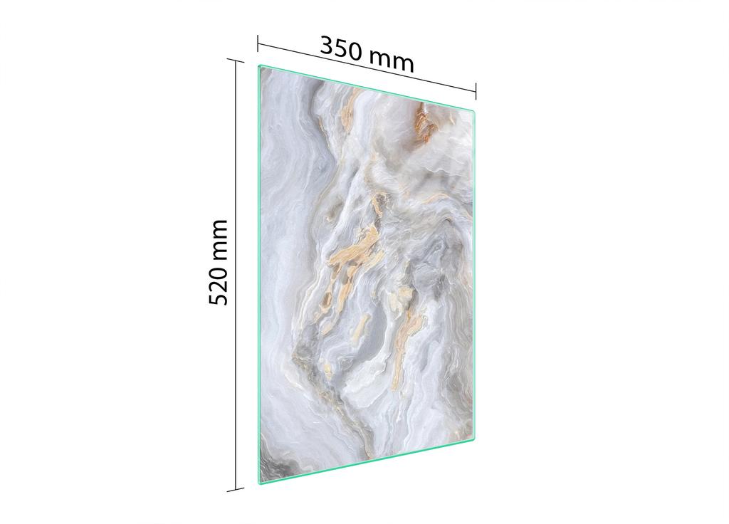 GLASS CUTTING BOARD 35x52 Marble