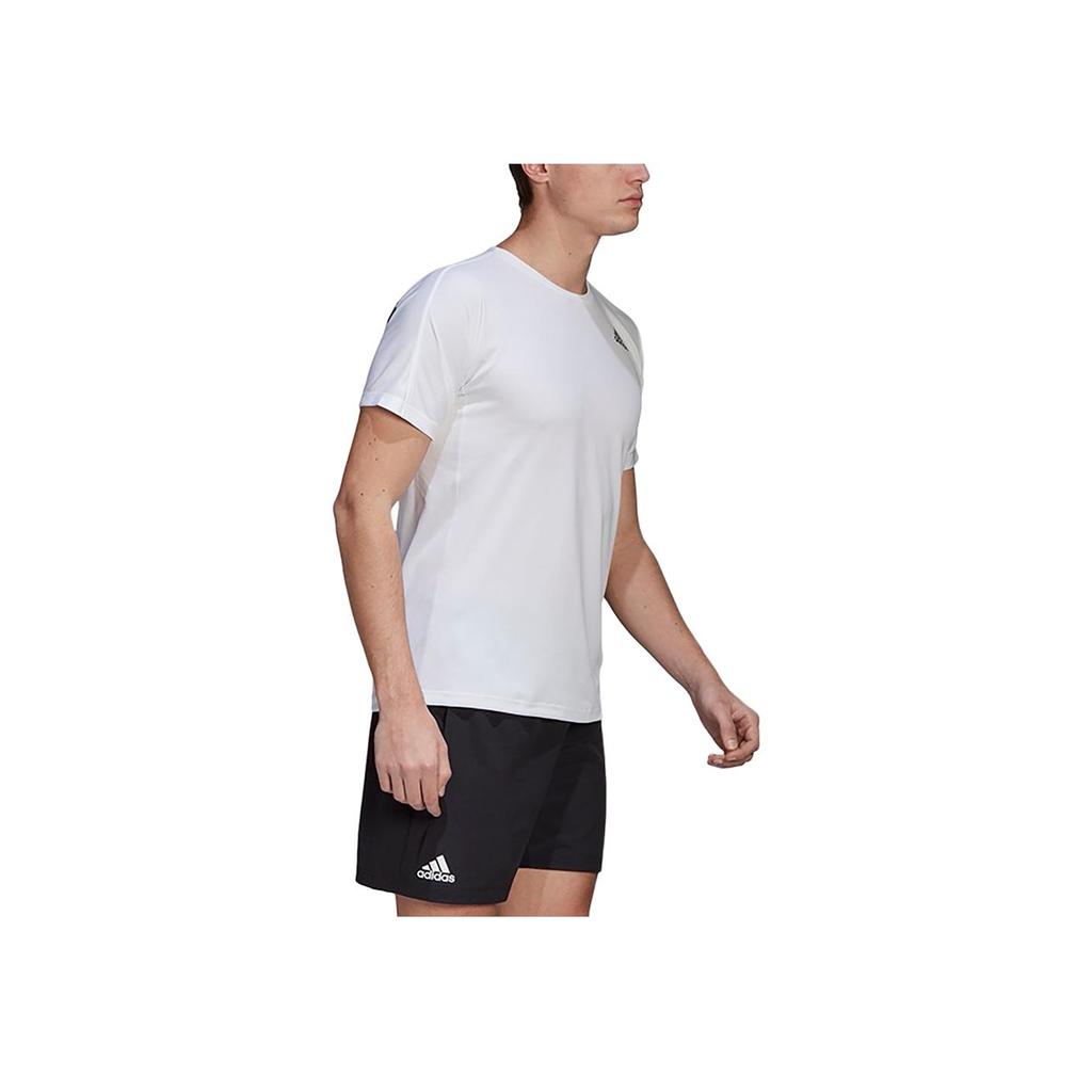 Adidas Moisture Wicking Quick Dry Lightweight Breathable Crew Neck Short Sleeve T-Shirt Men Tops White GK4320