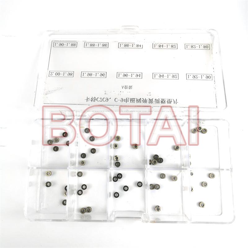 Common Rail Injector Solenoid Valve Spring Adjustment Shims For CAT C7 C9 C-9 HEUI injector , C7 C9 Solenoid Valve Shims
