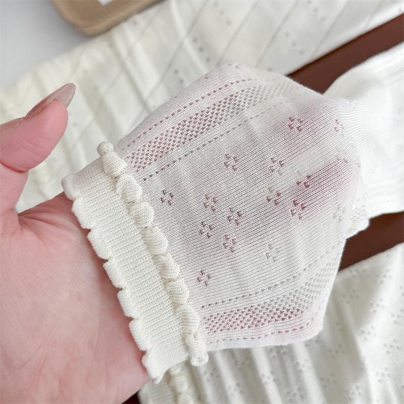 White Lace Stockings - Knee-length Women's Socks, Summer/autumn Lightweight Cotton Socks, Mesh Ballet-style Long Socks, Pile-up Socks for Summer