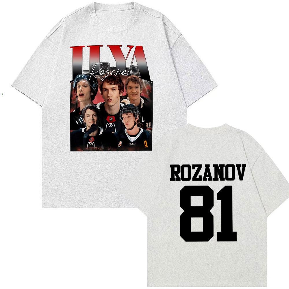 Ilya Rozanov 81 Heated Rivalry T Shirts Men Women High Quality Comfort Oversized T Shirt Vintage Summer Trend TShirt Streetwear