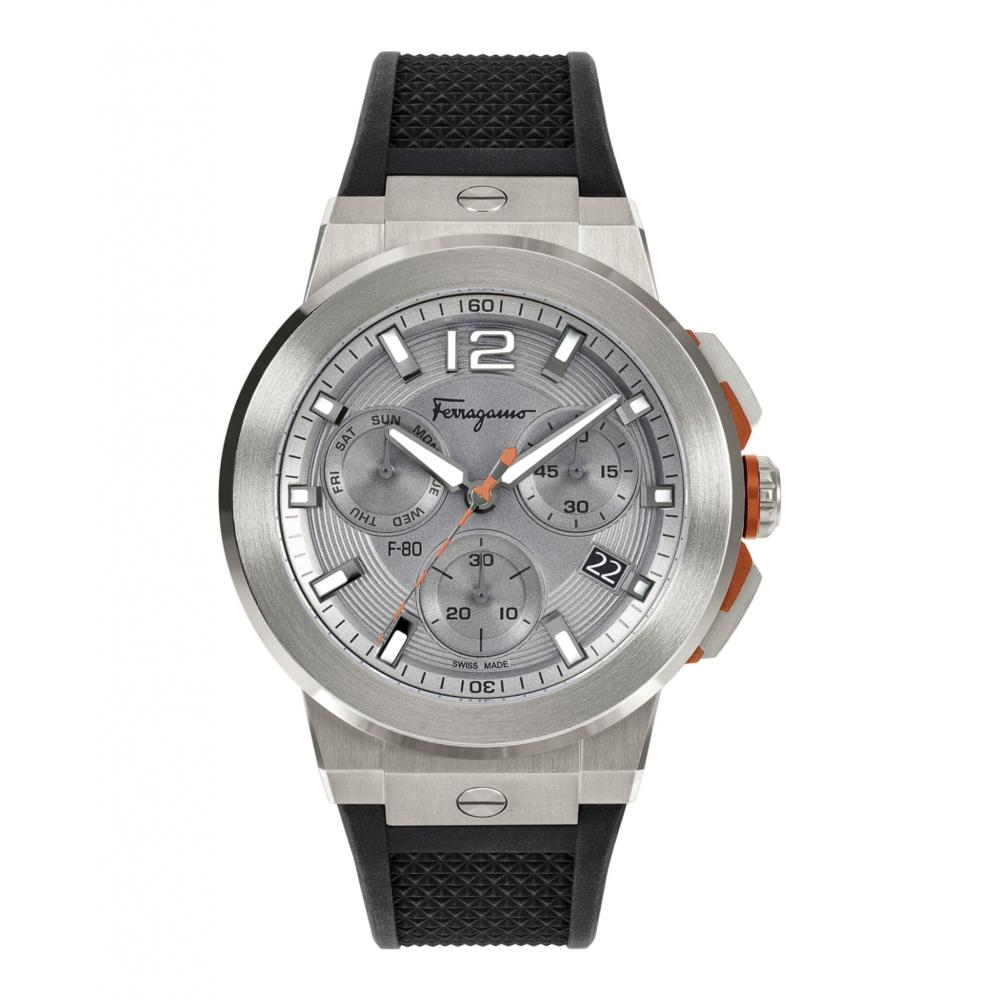 

Salvatore Ferragamo F 80 Titanium Tech Silicone Watch titanium