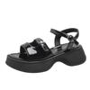 2024 Summer New Fairy Style Belt Buckle Women Sandals Platform Hollow Beach Shoes Fashion Versatile Roman Shoes