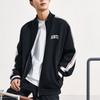 Anta Color Block Knitted Sports Jacket Men Jackets Black 152338706-2