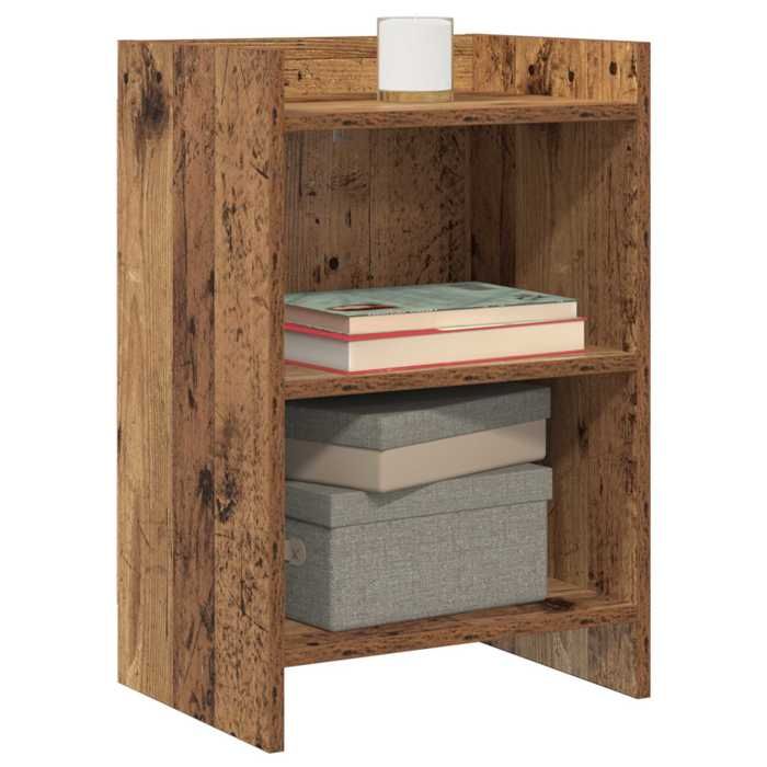 Table de chevet - MAISON EXCLUSIVE - Bois ancien - 40x30x60 cm - Bois d'ingénierie - Marron