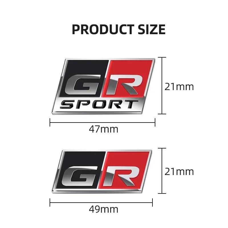 3D autó Alumínium Matrica GR SPORT Logó Jelvény Embléma Autó Ablak Karosszéria Dekoráció Toyota Corolla C-HR RZ RC RS Priushoz Tartozékok