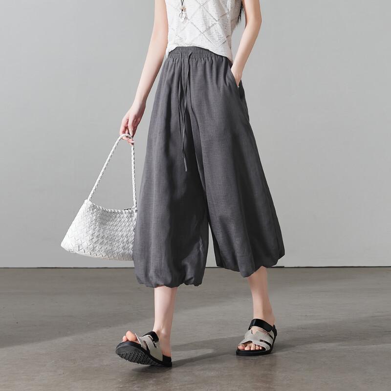 SOFSIL Women s High-Waist Wide-Leg Casual Pants