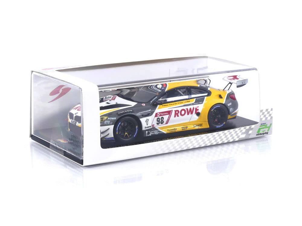 Spark National Model BMW M6 GT3 ROWE 2021 Nurburgring 24H 2nd Place Wittmann 1/43 #98 C.d. Filippi/M. Tomczek/S.v.d. Linde/M.