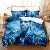 Drake Iceman Themed Bedding Set, Duvet Cover & 2 Pillowcases, Creative Graphic Pattern Breathable Fabric All Season