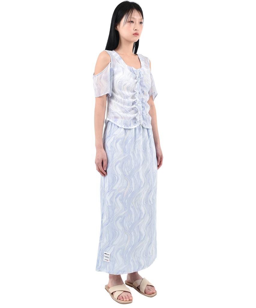 KATHARSIS Chiffon Long Skirt L/B_Free