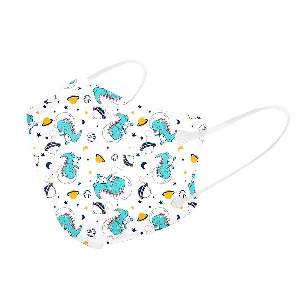 5-Layer Astronaut Series Printed Face Masks For Children, Daily Protective Breathable Face Mask
