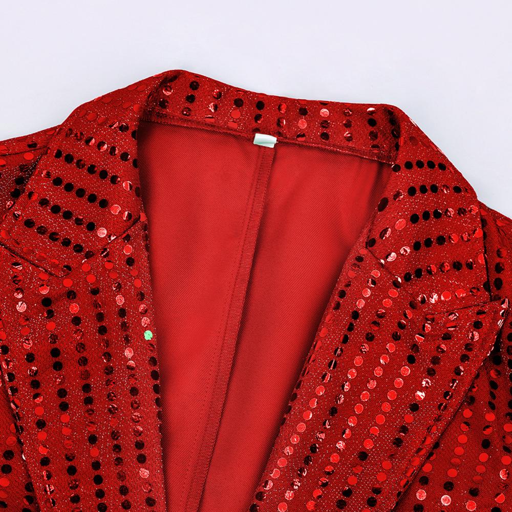 Sparkly Irish Green Sequin Tailcoat Jacket for Saint Patrick's Day
