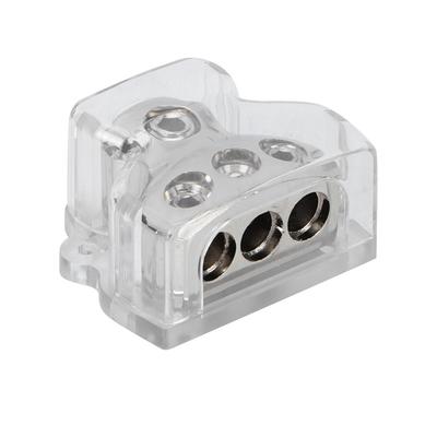 Nickel Plated Power Ground Distribution Block 1 In 3 Out Car Audio Stereo Modification Parts
