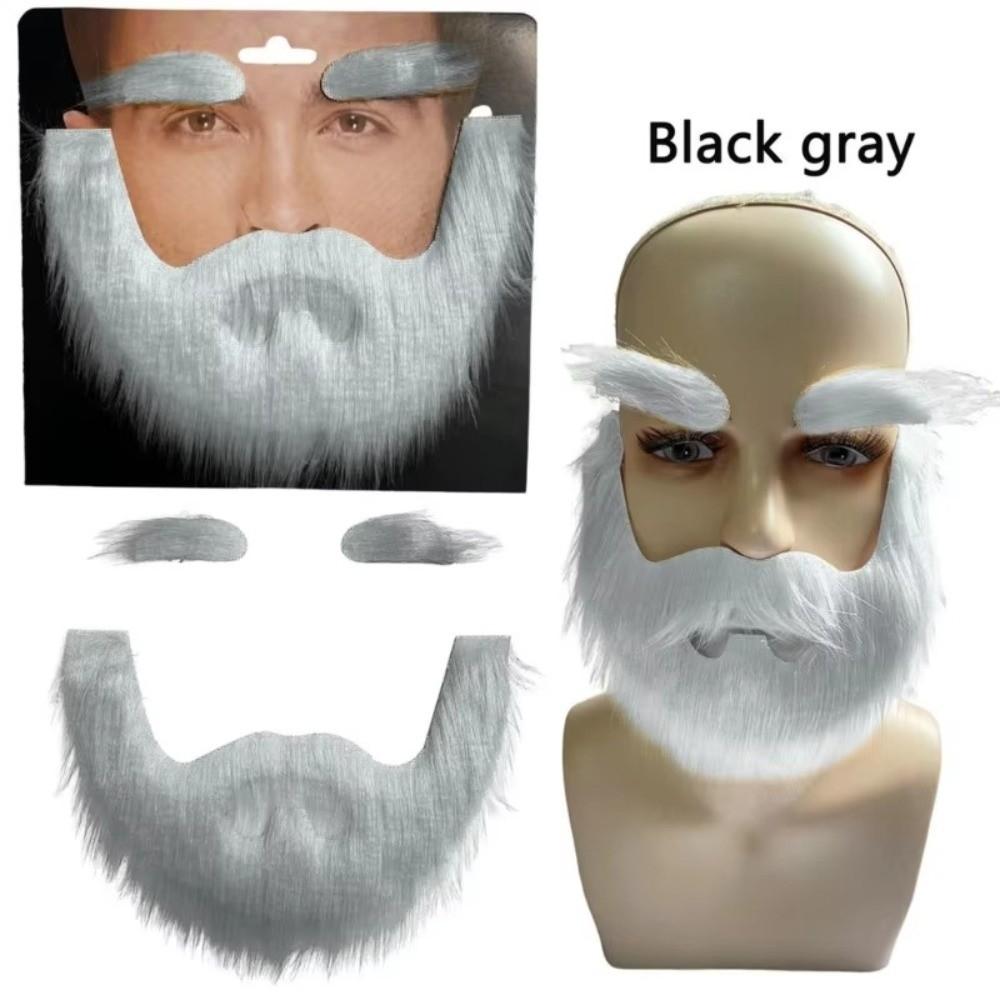 Realistische Selbstklebende Fake-Augenbrauen Cosplay Bart Kostümzubehör Gefälschter Schnurrbart Geburtstag