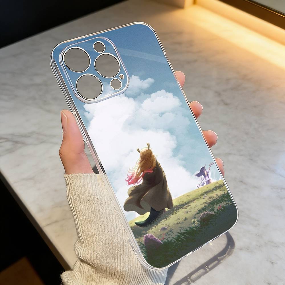 D-Dragon Maid Tohru Ilulu Phone Case Transparent Silicone Soft For iPhone 17 16 15 14 13 12 11 Mini Pro Max Plus