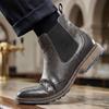Brogue Ankle Boots Casual Brand Comfortable 2026 Fashion Leather Boots