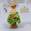 Finished Crochet Christmas Tree Decor Handmade Artificial Knitted Tabletop Ornament  Holidays