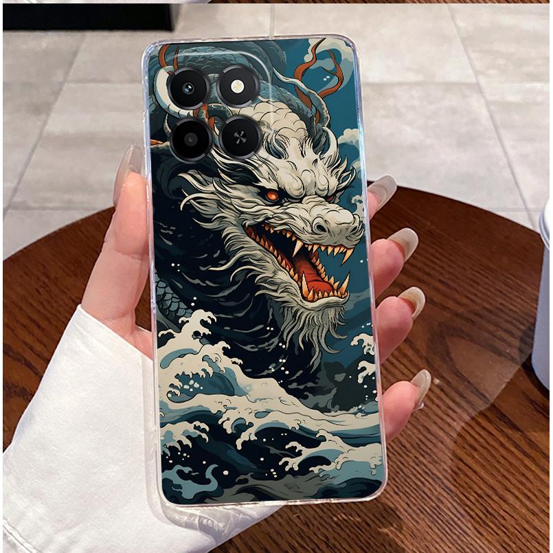 For Honor X6c Case NIC-LX2 Clear Luxury Cute Love Rabbit Funny TPU Soft Silicone Phone Case Honor X6c Back Cover NIC-LX1 NIC-LX3