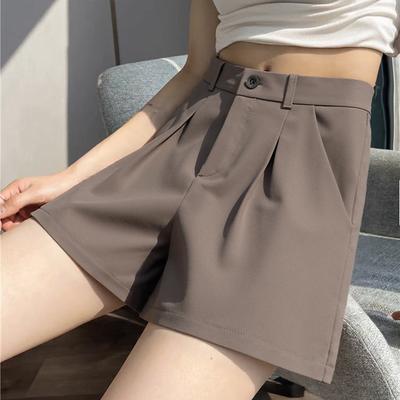 Women's New Summer Hanging High Waist A-line Versatile Shorts with Slim and Wide Legs for Casual Wear