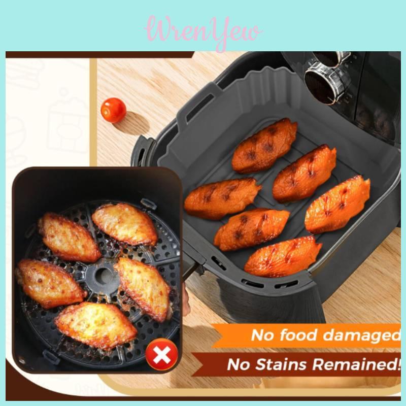 Air Fryer Silicone Baking Mat Set With Nonstick Surface For Easy Cooking And Cleanup