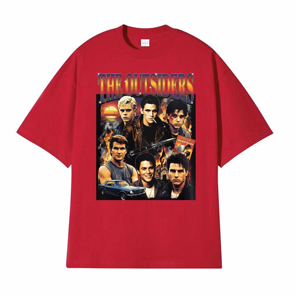 Winston Johnny Cade Stay Gold Movie The Outsiders Retro Dallas T Shirt Men Women Fashion Oversized Tshirt Short Sleeve T Shirts S
