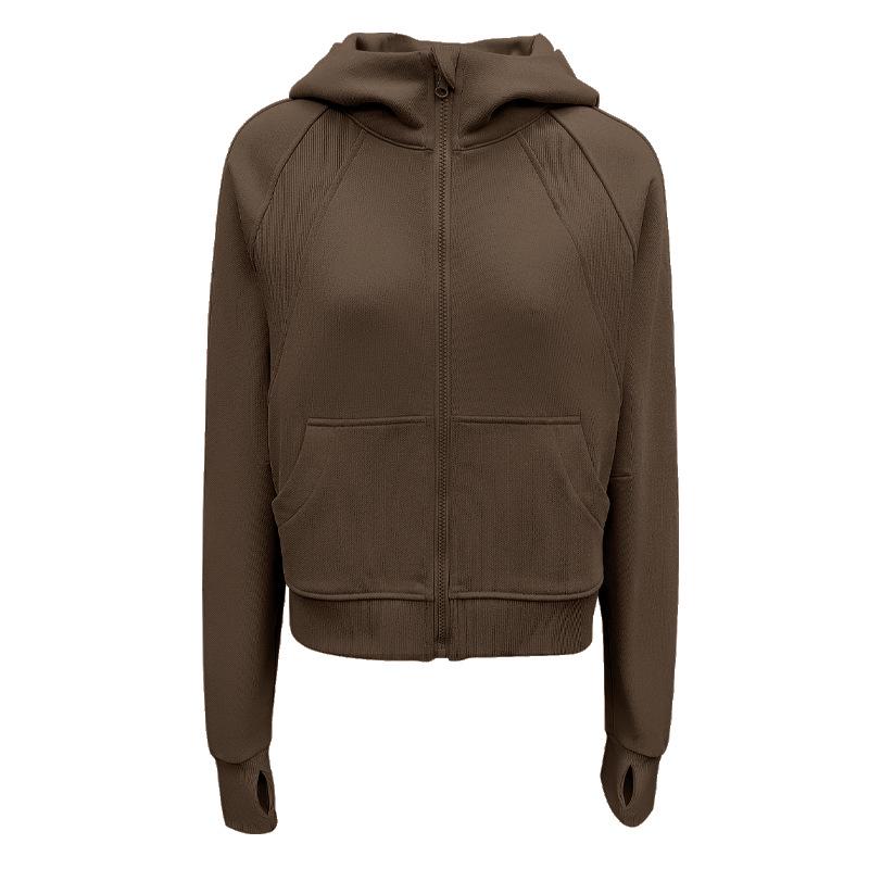 

Женская толстовка на молнии с капюшоном для йоги свободного кроя Medium