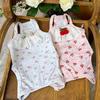 Pet Spring Cherry Jumpsuit Belly Clothes Air Conditioning Clothes Cat Cute Small Dog Bibi Teddy Home Sleepwear