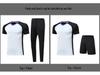 Unisex Basketball-Schiedsrichteruniform: Kurzarm-Oberteil und lange Hose, atmungsaktiver Sportstoff mit Aufdruck