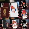 Serbia Flag Case For Samsung Galaxy S23 S21 S22 Ultra S8 S9 S10 Note 10 Plus Note 20 Ultra S20 FE Cover
