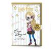 Luna Lovegood Character Greetings Card with glasses Pinbadge (Pack of 6)