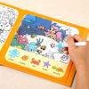 Children's Reusable Graffiti Quiet Book: Animals & Transportation Educational Toy for Toddlers