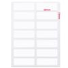 13 X 38mm Labels Blank White Sticky Name Stickers Blank Note Labels Name Number Tags Price Sticker