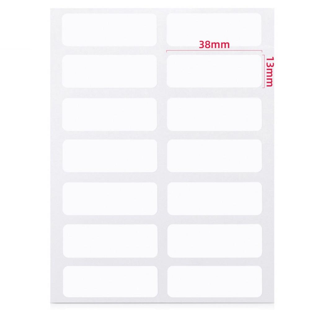 

13 X 38mm Labels Blank White Sticky Name Stickers Blank Note Labels Name Number Tags Price Sticker 1