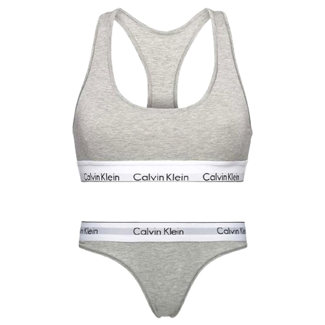 

ck Bra and Thong Solid L [Calvin Klein] Women s Set, Sports, Gym, Workout, Color, Women s Underwear, F3785+F3786 GREY_HEATHER(020) [Item]