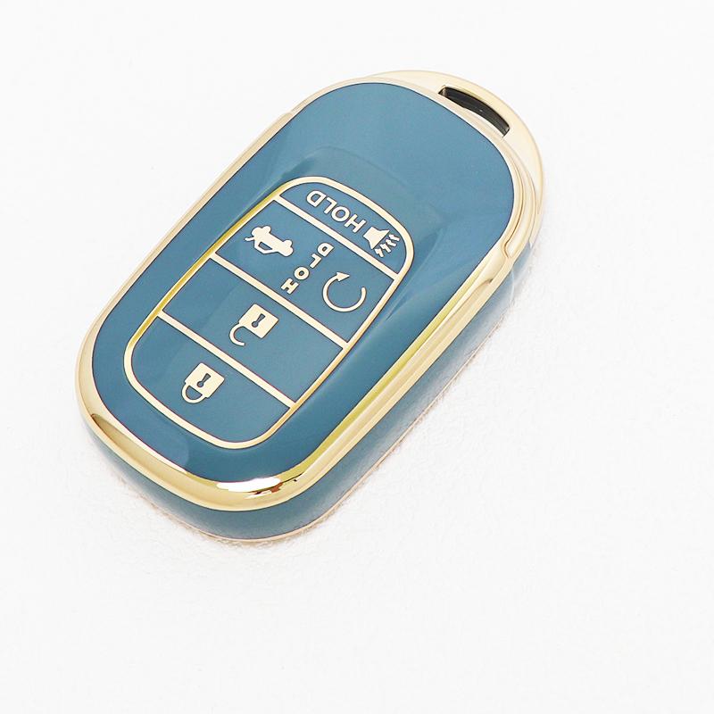 4/5 Buttons Tpu Auto Keyless For Honda Hr-V Cr-V Pilot Accord Civic Sport Si Ex Ex-L Car Key Case Cover Keychain Protector