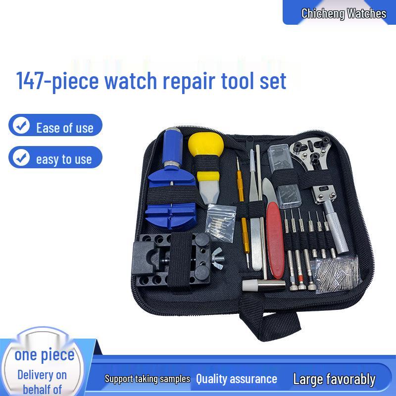 Uhrenreparaturset: 147-teiliges Werkzeugset zur Demontage & zum Batteriewechsel